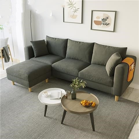 Living Room Bedroom Rental Nordic Simple Modern Cloth Art Net Red Latex Sofa