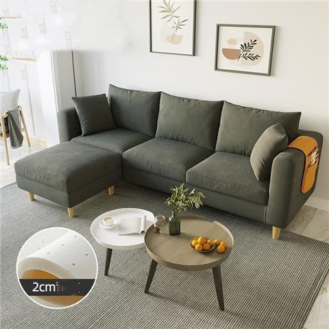 Living Room Bedroom Rental Nordic Simple Modern Cloth Art Net Red Latex Sofa