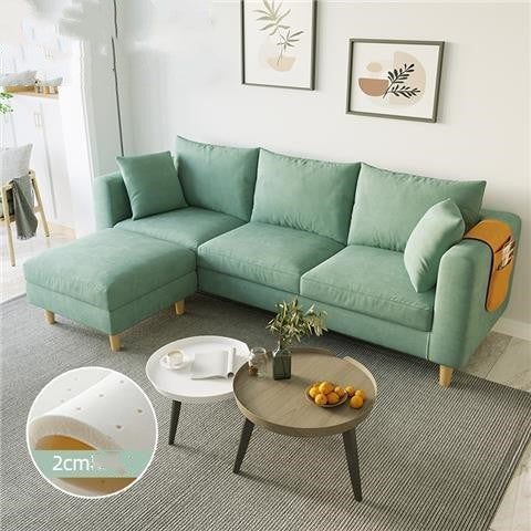 Living Room Bedroom Rental Nordic Simple Modern Cloth Art Net Red Latex Sofa