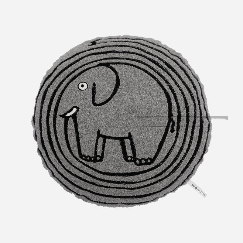 Modern Art Sofa Pillow Living Room Round Cute Cartoon