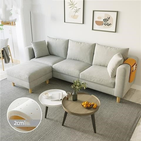 Living Room Bedroom Rental Nordic Simple Modern Cloth Art Net Red Latex Sofa