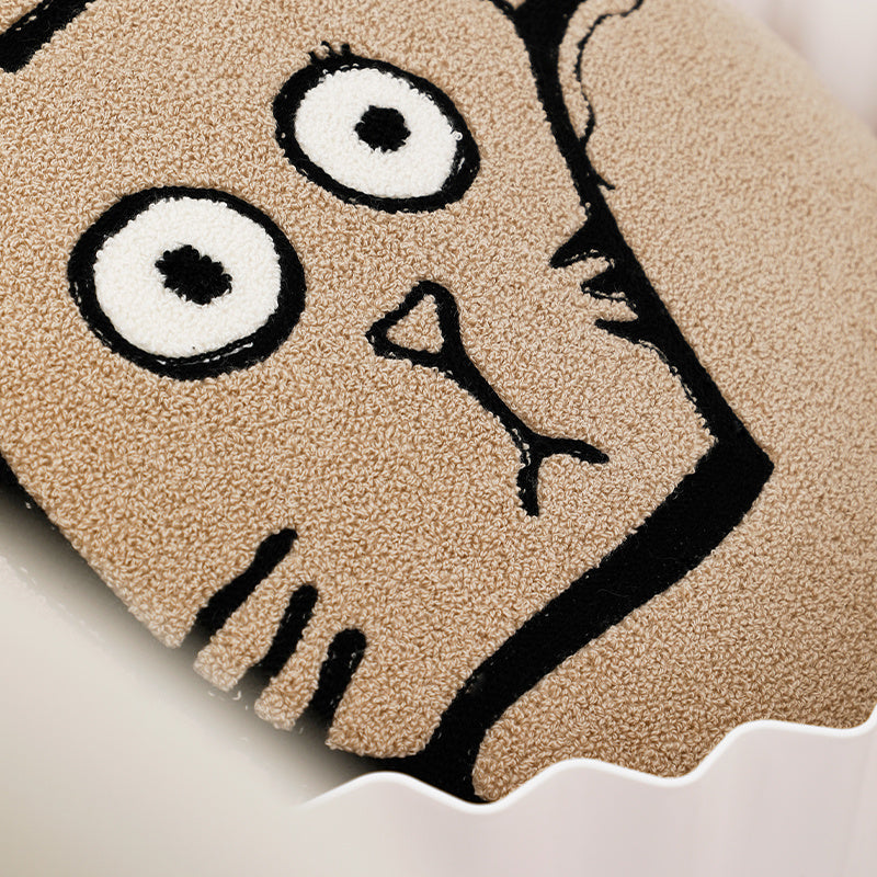 Modern Art Sofa Pillow Living Room Round Cute Cartoon