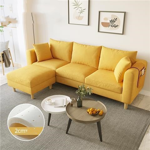 Living Room Bedroom Rental Nordic Simple Modern Cloth Art Net Red Latex Sofa