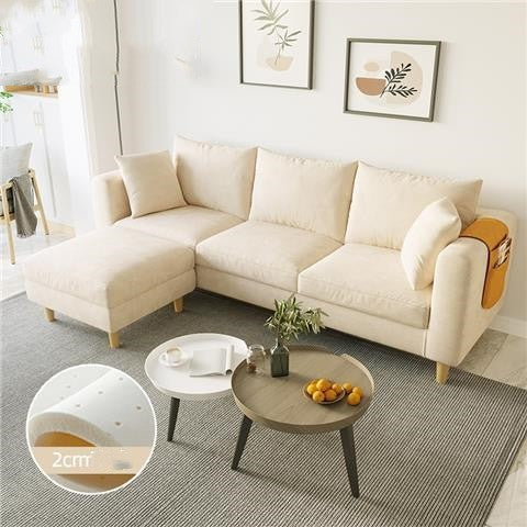 Living Room Bedroom Rental Nordic Simple Modern Cloth Art Net Red Latex Sofa